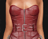 $ chained corset red