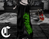 Skull Green Jeans