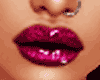 Dark fuchsia lipstick