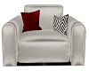 Red&White Chair Set