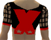 X Black&Red Short Shirt