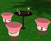 ice cream table+chairs