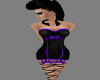 purple corset dress