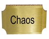 chaos wall plaque