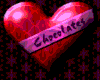 Chocolate heart sticker