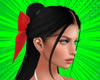 red bow black hair