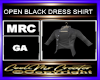 OPEN BLACK DRESS SHIRT
