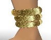 Gold foot bangles{L}