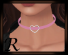 Lil Heart Choker Pink