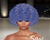 Fur Hat-Blue/Pink