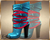 Mode boots blue and pink