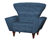 BE Blue Corduroy Chair