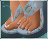 Denim Rose Wedges