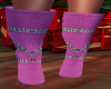 Naughty Xmas Pink Boots
