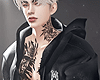 金 Leather Hoodie