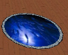 Round Blue rug