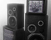 broken tv & speakers