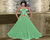 sexy green party gown