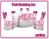 Pink Rose Wedding Set