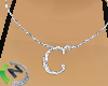 C Letter Necklace Name