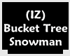 (IZ) Bucket Tree Snowman