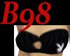 [B98]Bunny Blk Swimtop