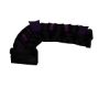 Black Purple Goth Couch