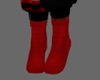Red Christmas Socks F