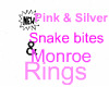 Pink & Silver Snakebites