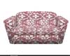 Red & White Lace Sofa