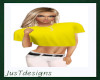 JT Cropped Tee Yellow