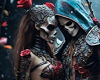 YM - SKULLS AND ROSES -