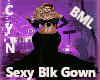 BML Sexy Blk Gown
