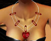 [J] Love heart necklace