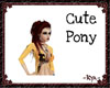 {K} Cute Pony - Copper