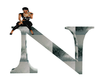 GLASS LETTERS W/POSES