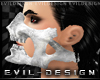 #Evil Skull Mask | White