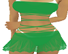 beach dress solid green