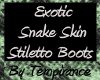 Snakeskin Stiletto Boots