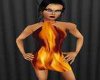 C~ flaming halter dress