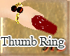 ~HB~ Thumb Ring-Flames