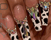 Leopard Diamond Nails