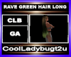 RAVE GREEN HAIR LONG
