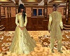 Long Elegant Gold Dress