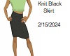[BB] Knit Black Skirt