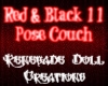 Red&Black 11Pose Couch