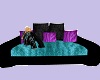 Purple Teal Black Lounge