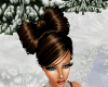POLISHED BROWN HAIR BOW
