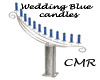 Wedding blue candles