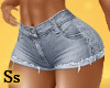 GRY DENIM SHORT L SS
